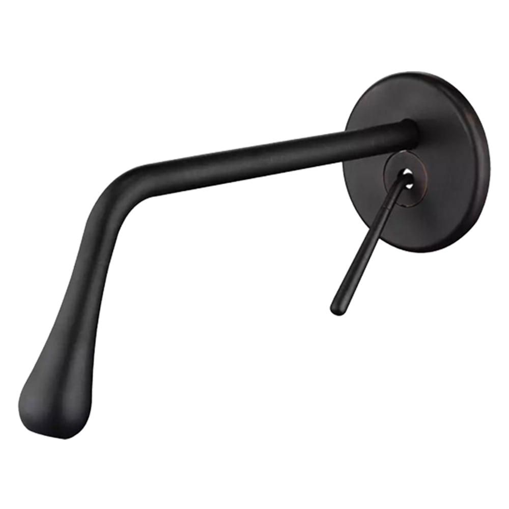 Pure Minimal Mat Siyah Ankastre Lavabo Bataryası