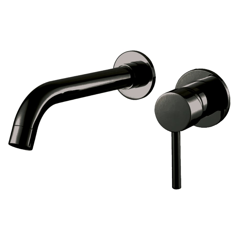 Pure Point Siyah Ankastre Lavabo Bataryası