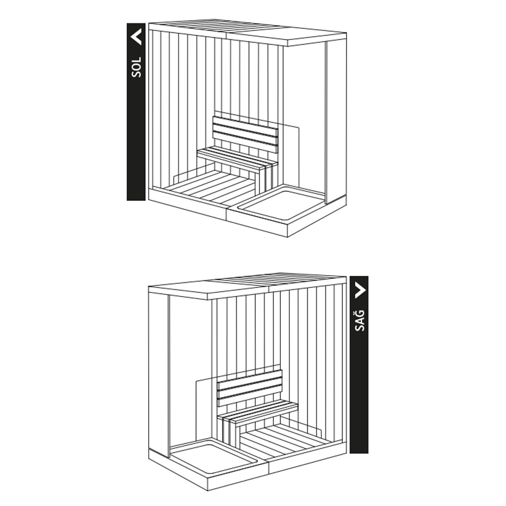 100x230 Arya Sauna ve Kompakt Kabin
