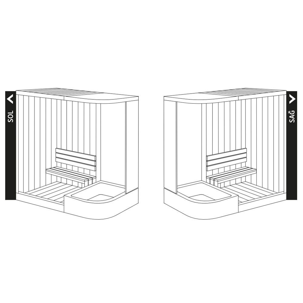 120x220 Zafira Sauna ve Kompakt Kabin