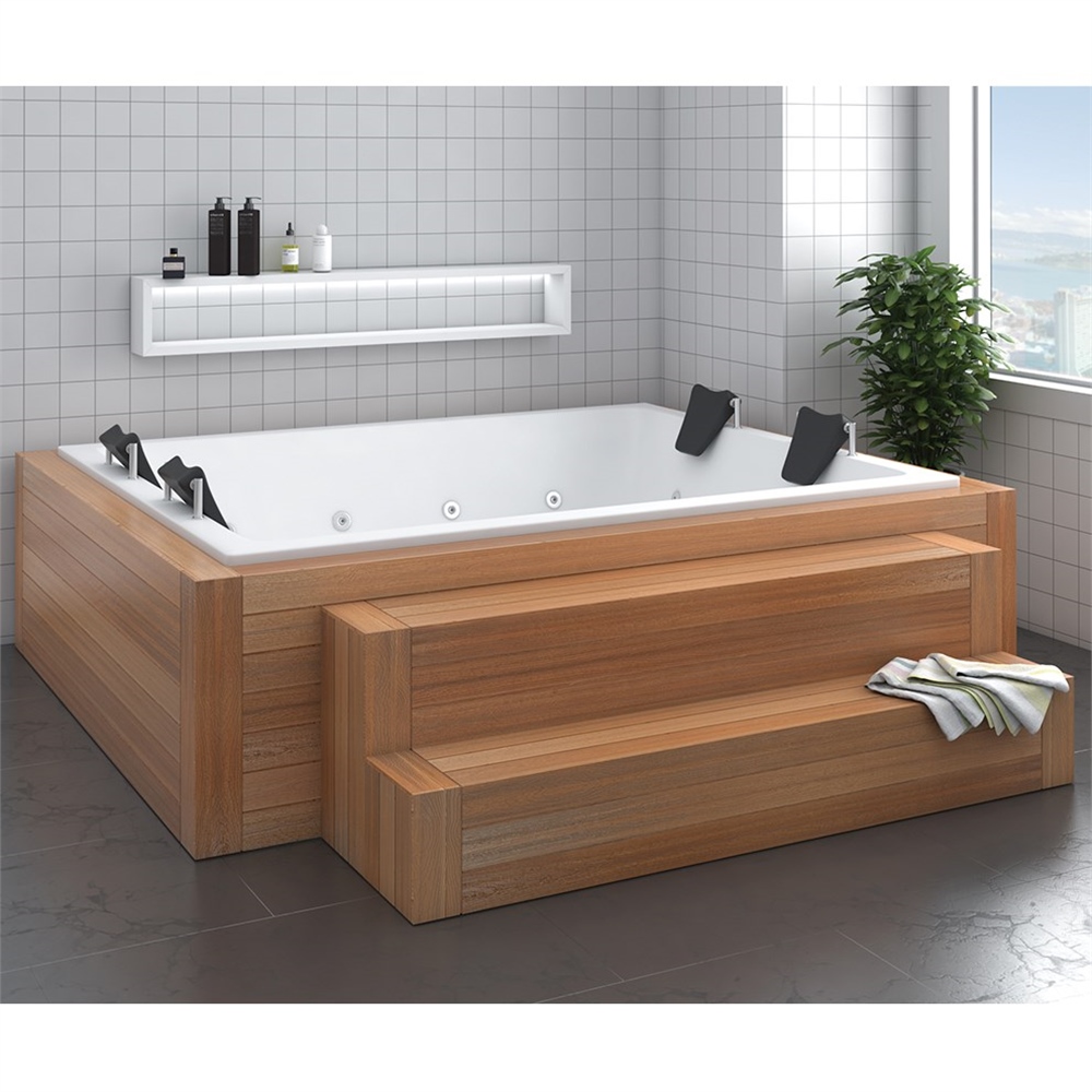 Shower Optimum 220x180 cm 4 Cephe Panelli Spa Yarı Oturmalı Küvet