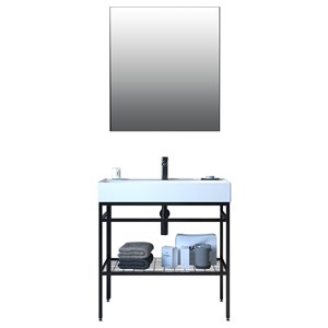 Orka Capetown 80 Cm Banyo Dolabı Beyaz Lavabolu