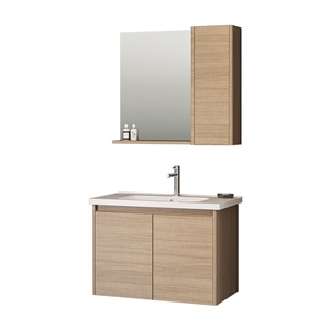 Orka Düden Kapaklı 80 Cm Banyo Dolabı