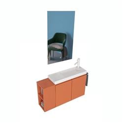 Orka Ferla 80 Cm Banyo Dolabı