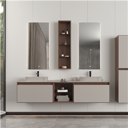 Orka Pacific 180 Cm Çift Lavabolu Banyo Dolabı