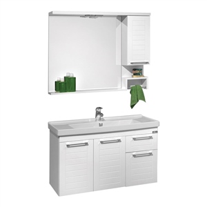Orka Perge 100 Cm Banyo Dolabı
