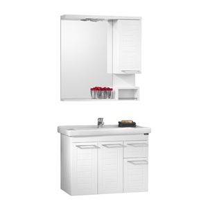Orka Perge 85 Cm Banyo Dolabı