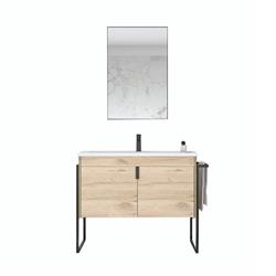 Orka Trio 85 Cm Ayaklı Kapaklı Banyo Dolabı