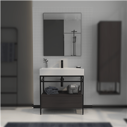 Orka Vegas 80 Cm Metal Ayaklı Banyo Dolabı