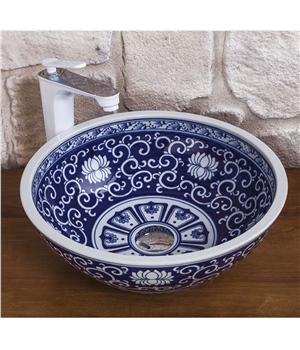 Pure Concept Çini Desenli Çanak Lavabo