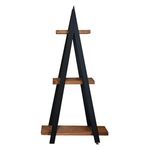Pure Concept A Tipi 3 Rafli Metal Ahşap Raf Ünitesi