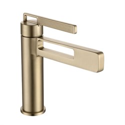 Pure Concept Astro Fırçalanmış Altın Lavabo Bataryası