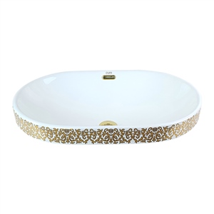 Pure Concept Beyaz Altın Yarı Ankastre Lavabo