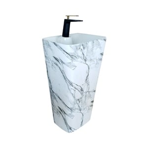 Pure Concept Calacatta Beyaz Monoblok Lavabo