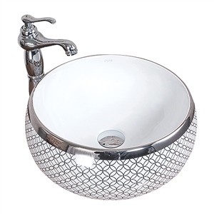 Pure Concept Circular Platin Beyaz Çanak Lavabo