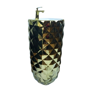Pure Concept Crystal Altın Monoblok Lavabo