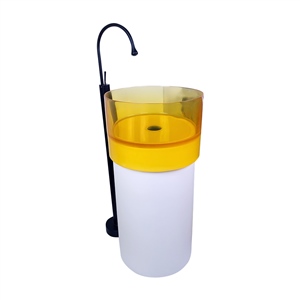 Pure Concept Crystal Şeffaf Sarı Beyaz Cam Monoblok Lavabo