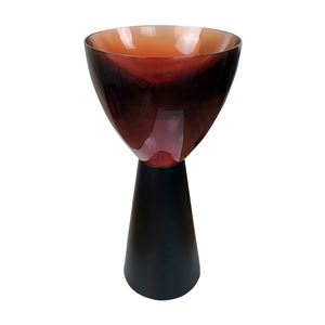 Pure Concept Crystal Şeffaf Kırmızı Siyah Cam Monoblok Lavabo
