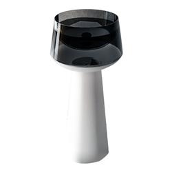 Pure Concept Crystal Şeffaf Siyah Beyaz Cam Monoblok Lavabo