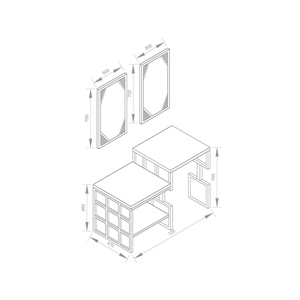 Pure Concept Doppio 125 cm Çift Seviyeli Banyo Ünitesi