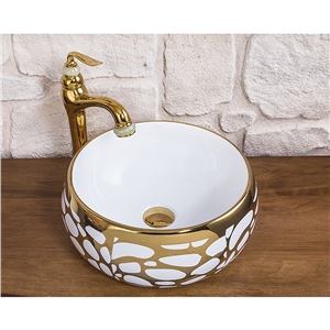 Pure ConceptEyes Gold White Çanak Lavabo