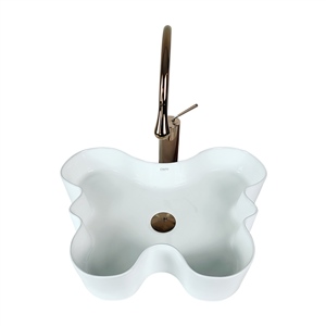 Pure Concept Farfalla 55 Cm Dekoratif Beyaz Çanak Lavabo