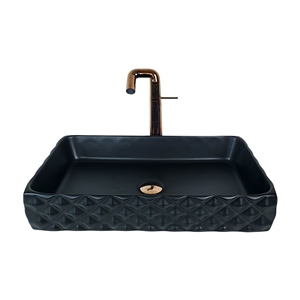 Pure Concept Kapitone 60 Cm Siyah Tezgah Üstü Çanak Lavabo