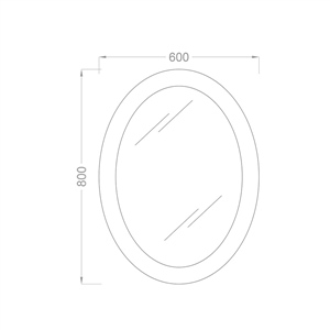 Pure Concept 60 cm Oval Led Ayna