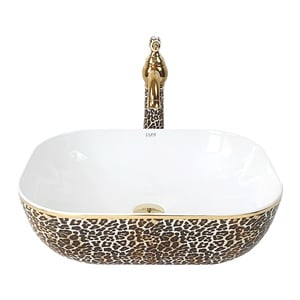 Pure Concept Leopar Tezgah Üstü Çanak Lavabo