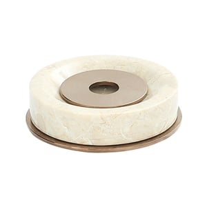 Pure Concept Marble Bej Pvd Rose Gold Set Üstü Sabunluk