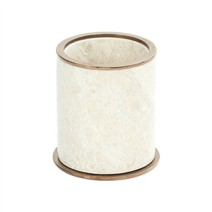 Pure Concept Marble Bej Pvd Rose Gold Set Üstü Diş Fırçalık