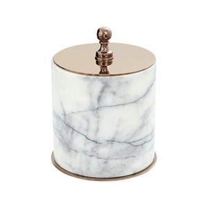 Pure Concept Marble Gray Rose Gold Mermer Çöp Kovası