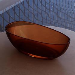 Pure Concept 170X80 Kırmızı Şeffaf Bağımsız Küvet OUTLET