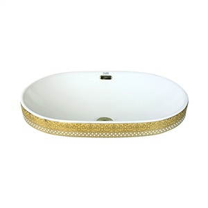 Pure Concept Beyaz Altın Yarı Ankastre Lavabo