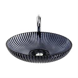 Pure Concept Dekoratif Oval Cam Lavabo Siyah 50 Cm