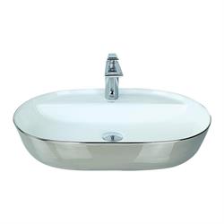 Pure Concept Gümüş Beyaz 60Cm Tezgah Üstü Çanak Lavabo Outlet