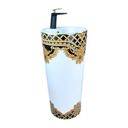 Pure Concept Kleopatra Beyaz Altın Monoblok Lavabo (Outlet)