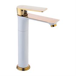 Pure Concept Lina Beyaz Altın Çanak Lavabo Bataryası ( Outlet )