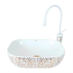 Pure Concept Marble Beyaz Bronz Çanak Lavabo OUTLET