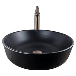 Pure Concept Mat Siyah Oval Çanak Lavabo