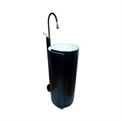 Pure Concept Monza Mat Siyah Monoblok Lavabo (Outlet)