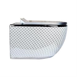 Pure Concept Platin Geometrik Kanalsız Asma Klozet OUTLET