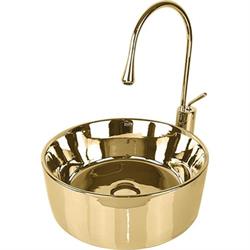 Pure Concept Pot Altın Çanak Lavabo (Outlet)