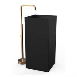 Pure Concept Quadra Mat Siyah Monoblok Lavabo