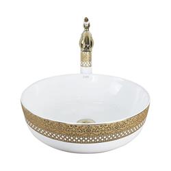 Pure Concept Queen Beyaz Altın Çanak Lavabo