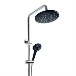Pure Concept Royal Siyah Krom Bataryalı Tepe Duş Seti (Outlet)