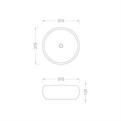 Pure Concept Siyah Serrated Çanak Lavabo (Outlet)