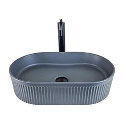 Pure Concept Stripo Tezgah Üstü Çanak Lavabo Mat Gri