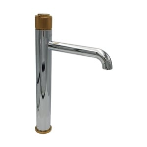 Pure Concept Style Krom Altın Çanak Lavabo Bataryası