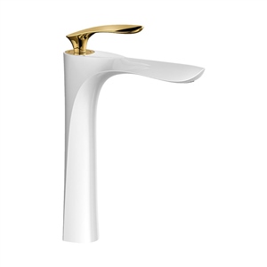 Pure Concept Royal Beyaz Altın Çanak Lavabo Bataryası